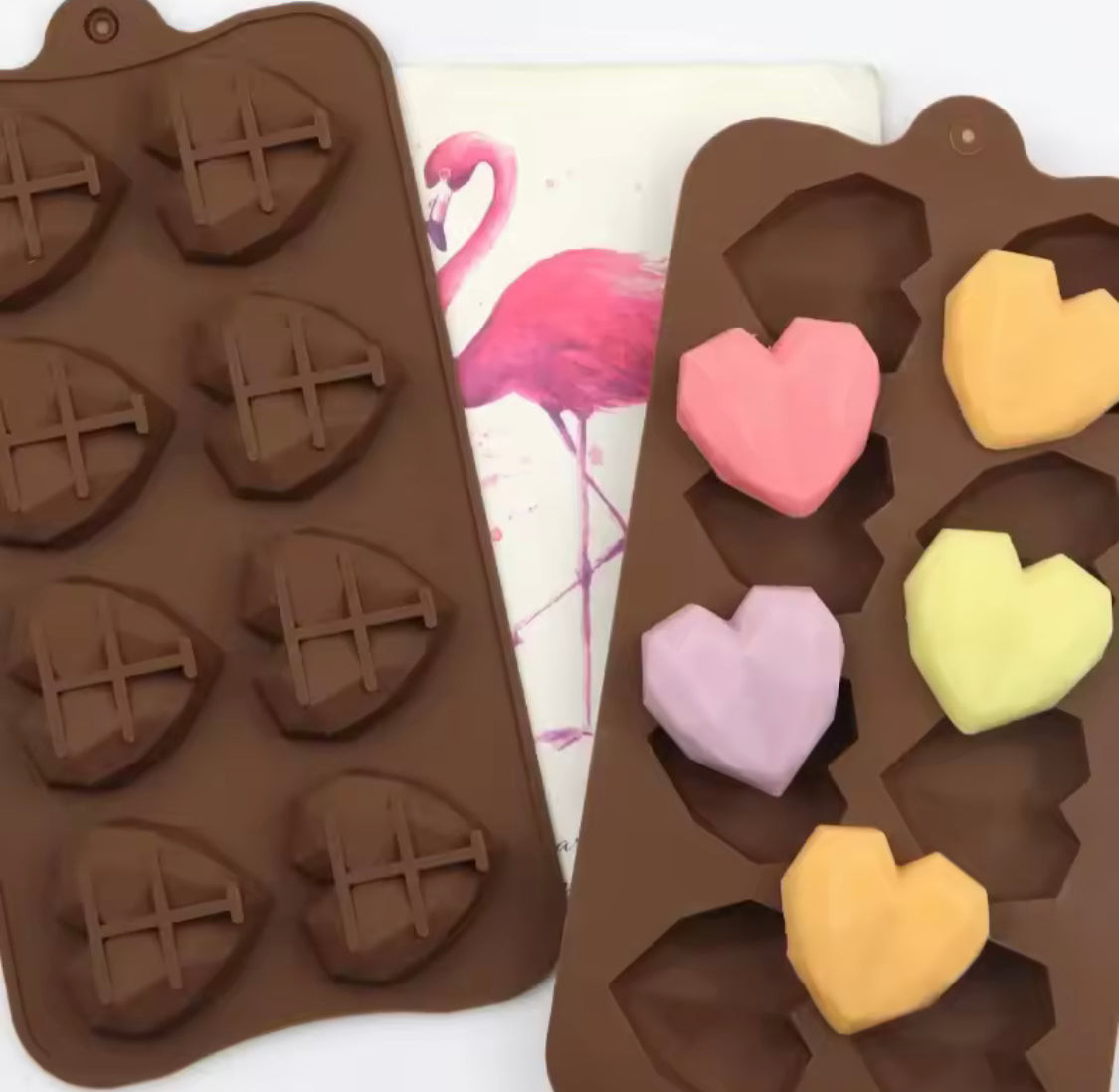 Diamond Heart Shaped Chocolate Mold, Silicone DIY Candy Bar Mold, Cake Decoration Tools, Kitchen Baking Accessories Diamond Heart Shaped Chocolate Mold, Silicone DIY Candy Bar Mold, Cake Decoration Tools, Kitchen Baking Accessories